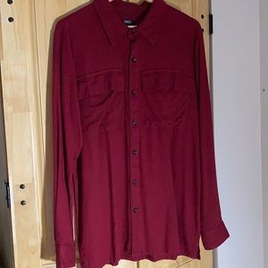 ESNTLS Burgundy Overshirt